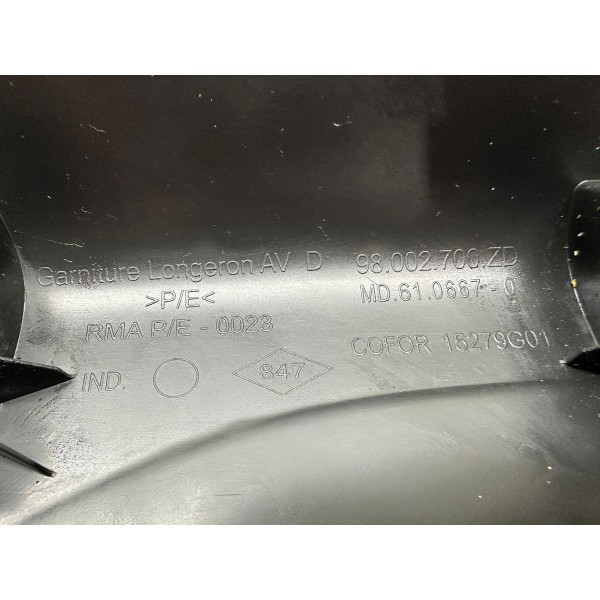 Soleira Porta Dianteira Direita Peugeot 208 2017 98002700zd