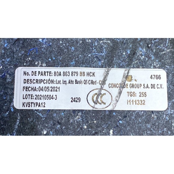 Acabamento Forro Porta-malas (esquerdo)- Audi Q5 Sline 22 B4