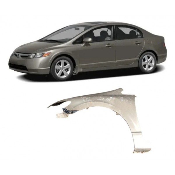 Para-lama Com Detalhe ( Dianteira Esquerda ) - Honda Civic L