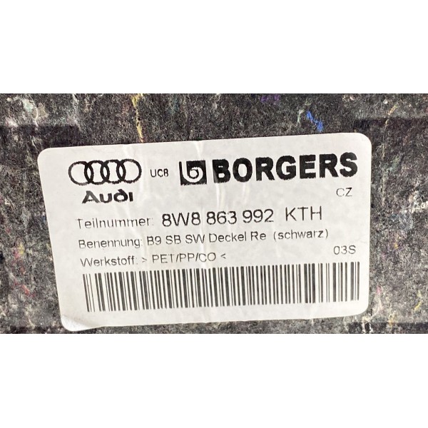 Tampa / Compartimento Porta Malas Audi A5 Sportback 2019 A6