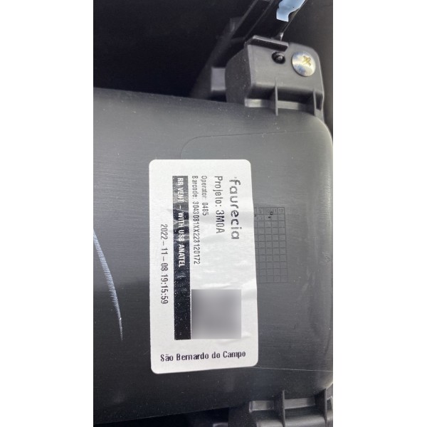 Difusor De A/c Traseiro - Honda Hrv Exl 2023 1.5