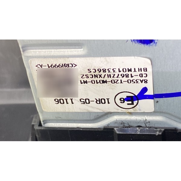Difusor De A/c Traseiro - Honda Hrv Exl 2023 1.5