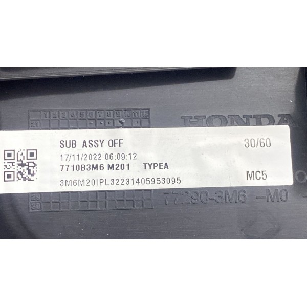Acab. Inferior Painel / Entrada Usb - Honda Hrv Exl 2023 1.5 Prateado