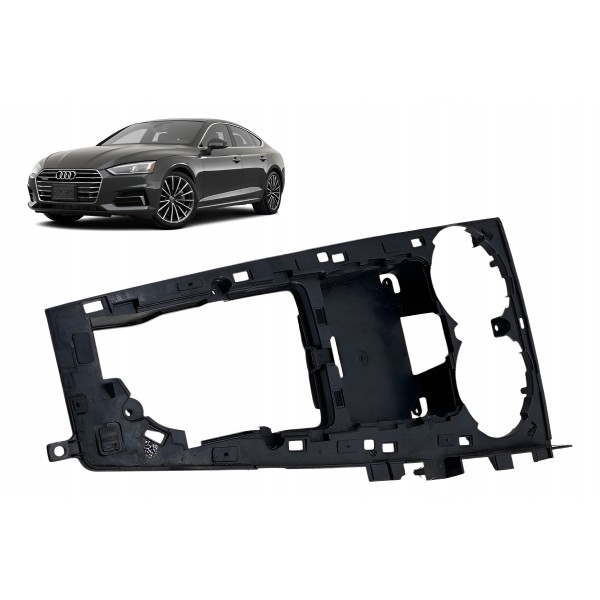 Moldura Inferior Porta Copos - Audi A5 Sportback 2019 Preto Preto