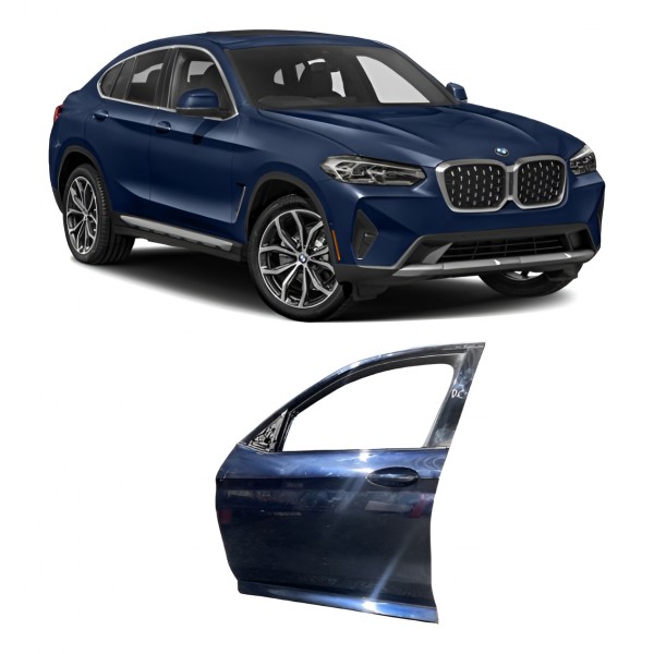 Porta ( Dianteira Esquerda ) - Bmw X4 30i M Sport 22 Diantei Dianteira Esquerda Azul-turquesa