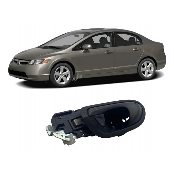 Maçaneta Interna ( Tras Esq ) - New Civic Lxs 2007 Dourado  Dourado Traseira