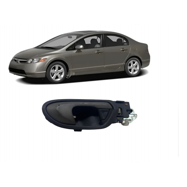 Maçaneta Interna ( Diant Direita ) - New Civic Lxs 2007 Dou Dourado Dianteira