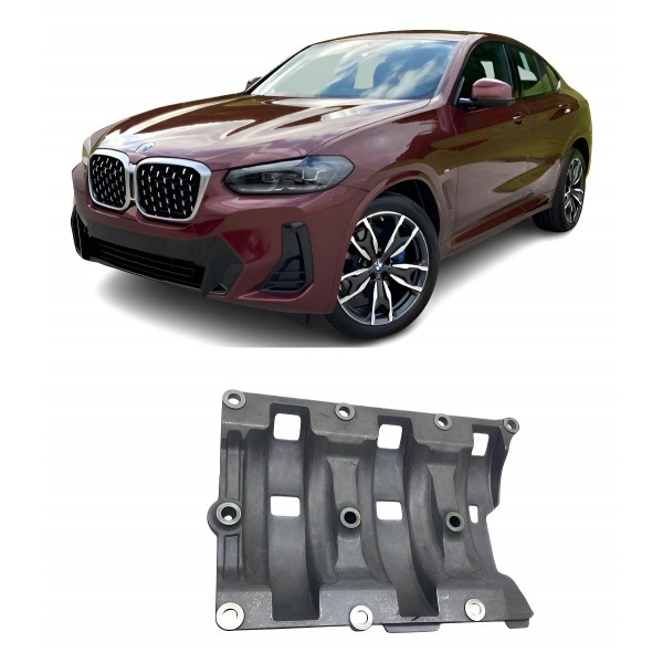 Defletor De Óleo - Bmw X4 30i M Sport 2022 2.0 Azul-turquesa Azul-turquesa