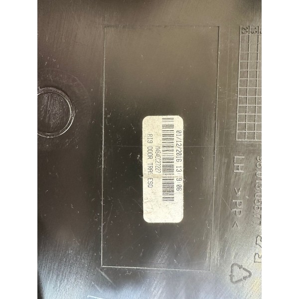 Forro Porta Traseira Esquerda Peugeot 208 2017 9801355477