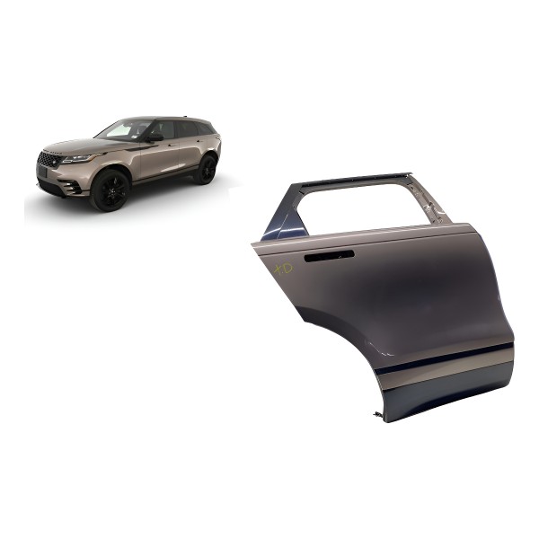 Porta ( Traseira Dir ) - Range Rover Velar R-dynamic 2018 Tr Direita Traseira Marrom-escuro