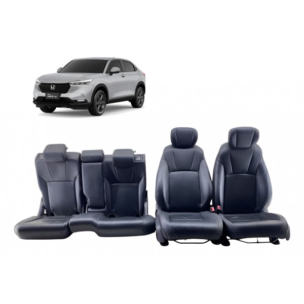 Jogo De Bancos Completo - Honda Hrv Exl 2023 1.5 Preto Preto
