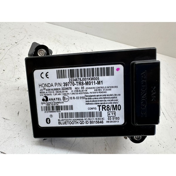 Módulo Central Bluetooth Civic 2014 3847 39770tr8