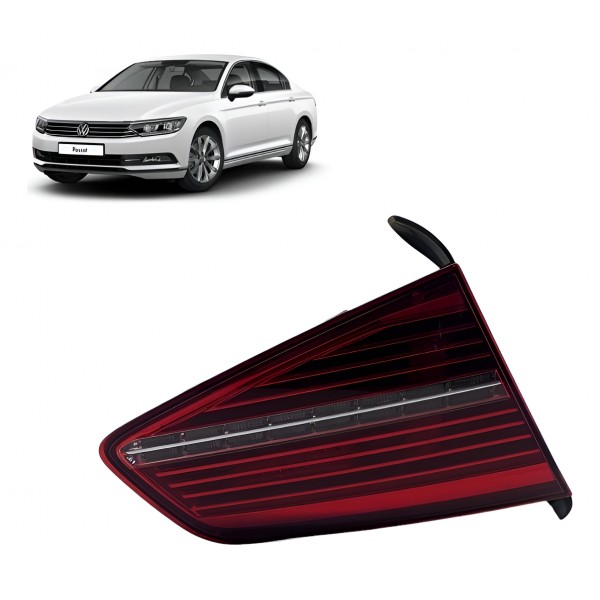 Lanterna Tampa Traseira ( Esq ) - Volkswagen Passat Tsi 2018 Esquerdo/motorista Vermelho