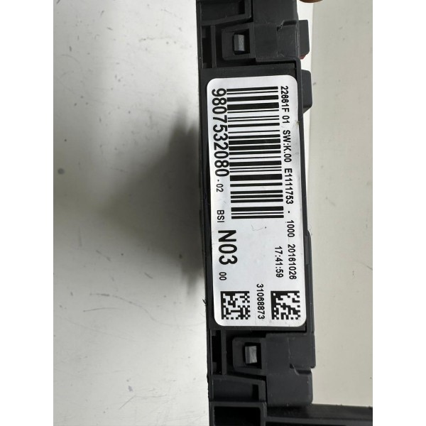 Módulo Bsi Peugeot 208 2017 9807532080 5250