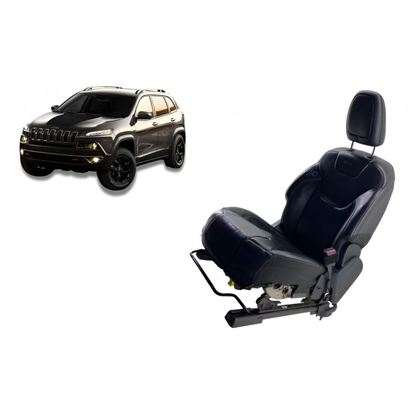 Banco Em Couro ( Diant Dir ) - Jeep Cherokee 3.2 V6 2015 Cinza