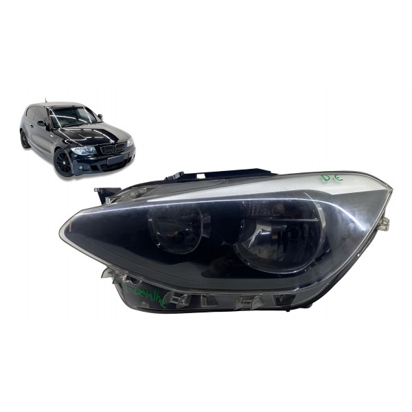 Farol (dianteiro Esquerdo) C/ Detalhe - Bmw 118i 2012 1.6 F5 Direito/passageiro
