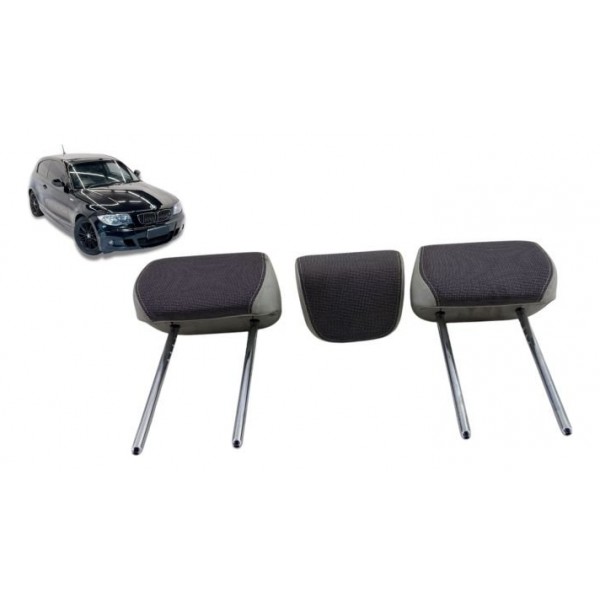 Jogo Encosto De Cabeça ( Traseiros ) - Bmw 118i 2012 Preto