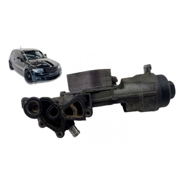 Suporte Filtro De Óleo C/ Trocador - Bmw 118i 2012 1.6 Preto