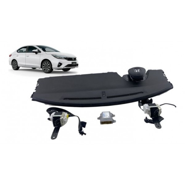 Kit Airbag C/ Bolsa De Volante - Honda City Touring 1.5 2022 Preto
