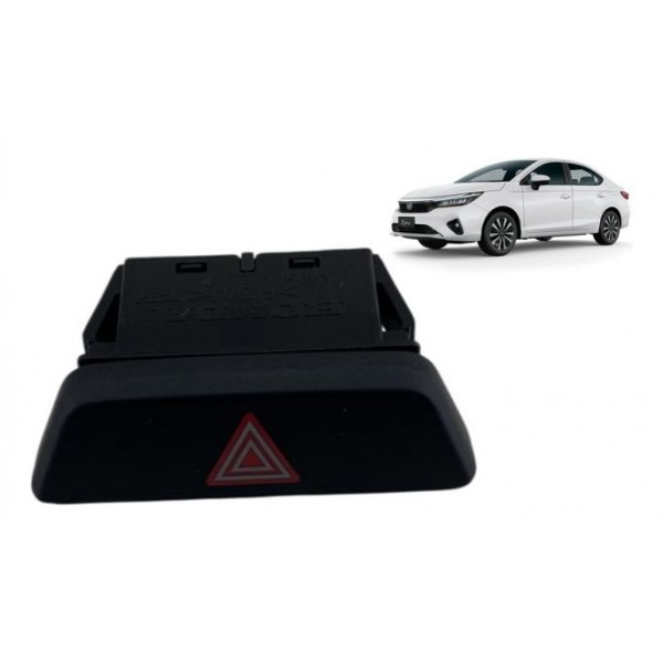 Botão Interruptor Alerta - Honda City Touring 1.5 2022 Branco