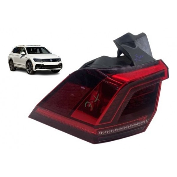 Lanterna Traseira Esquerda Tiguan 2018 A 2021 C/led (canto) Esquerdo/motorista Vermelho