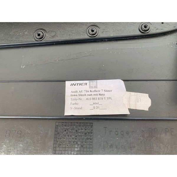 Forro Porta Malas Esquerdo Audi Q7 2012 4l0863879