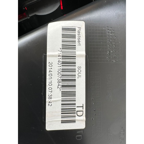 Forro De Porta Traseiro Direito Audi Q3 2014 8u0867306