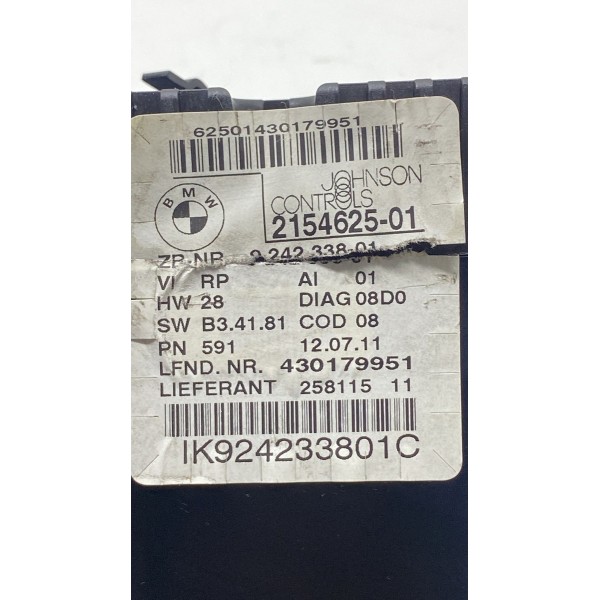 Painel De Instrumento - Bmw X1 Sdrive 18i 2012 N46