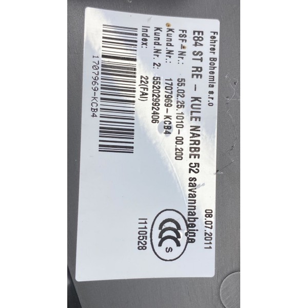 Acabamento Encosto Banco ( Tras Direito ) -  Bmw X1 2012